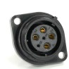 RS PRO Circular Connector 6 Contacts Flange 21 mm Socket Female IP68 500V 25.5A 233-8306
