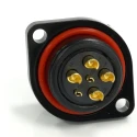 RS PRO Circular Connector 6 Contacts Flange 21 mm Socket Female IP68 500V 25.5A 233-8306