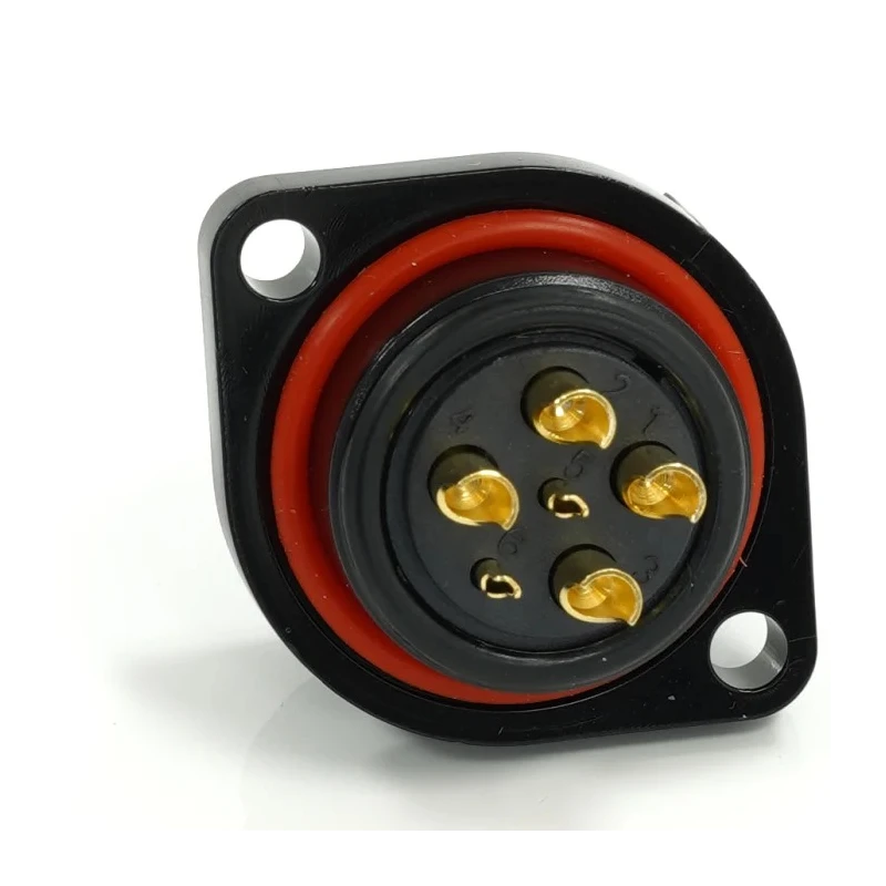 RS PRO Circular Connector 6 Contacts Flange 21 mm Socket Female IP68 500V 25.5A 233-8306