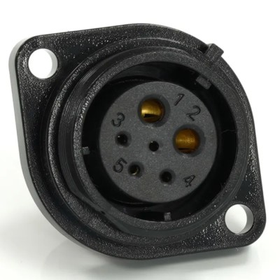 RS PRO Circular Connector, 6 Contacts, Flange Mount, 21 mm Size, Socket Female, Threaded Interface, IP68 Rated 233-8305