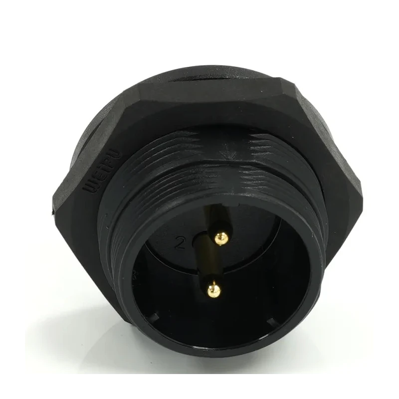 RS PRO Circular Connector, 2 Contacts, Rear Mount, 21 mm Socket, Male, Threaded, IP68, 500V, 30A 233-8310