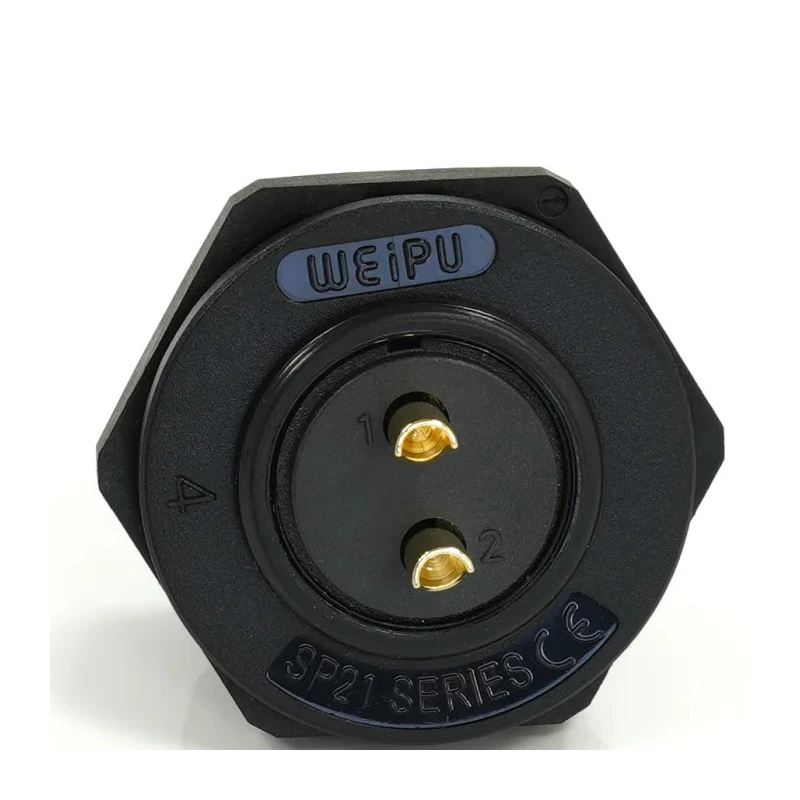 RS PRO Circular Connector, 2 Contacts, Rear Mount, 21 mm Socket, Male, Threaded, IP68, 500V, 30A 233-8310