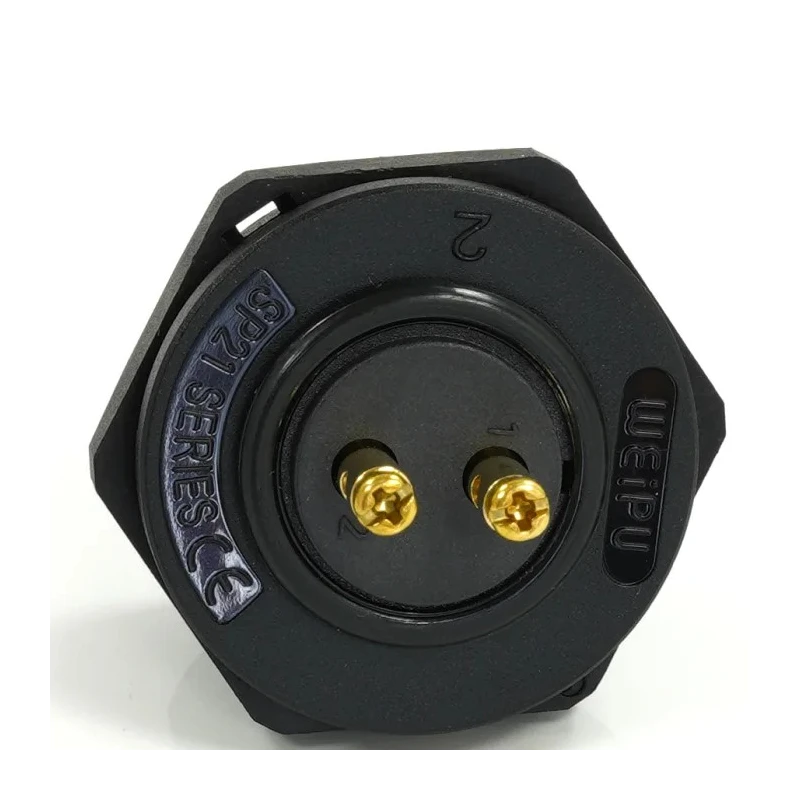 RS PRO Circular Connector 2 Contacts Rear Mount, 21 mm Size, Socket Male, IP68, 500V, 10A, Threaded 233-8311