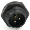 RS PRO Circular Connector 3 Contacts Rear Mount Socket Male Threaded Interface IP68 500V 10A 233-8313
