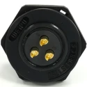 RS PRO Circular Connector 3 Contacts Rear Mount 21 mm Socket Male IP68 500V Threaded Termination 233-8312