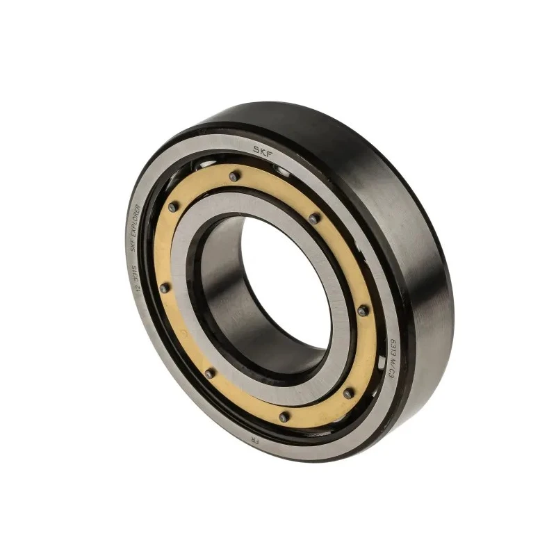 SKF Single Row Deep Groove Ball Bearing 65 mm ID, 140 mm OD, 33 mm Race Width, Machined Metal Cage, Steel Balls 6313 M/C3