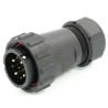 RS PRO Industrial Circular Connector Cable Mount 9 Contacts Male Plug 29 mm, IP68, 500V, 25.5A 233-8350