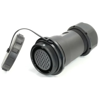 RS PRO Circular Connector, 35 Contacts, Cable Mount, Socket Female, 29 mm, IP68 Rated, 400V, 5A, Threaded Mating 233-8356