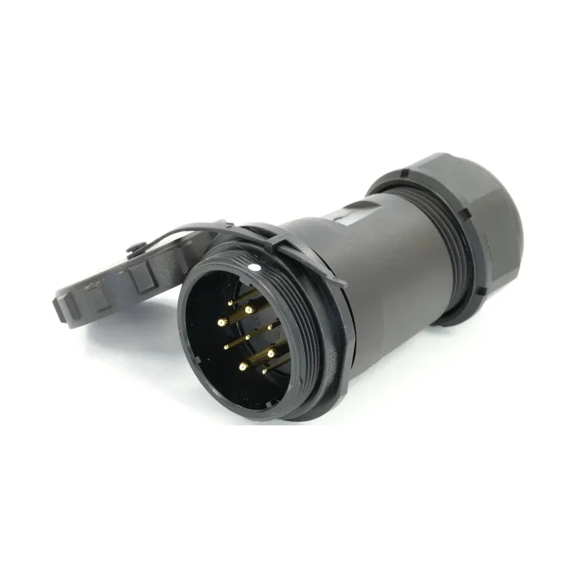 RS PRO Industrial Circular Connector Socket Male 9 Contacts Cable Mount 29 mm, IP68 233-8355