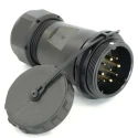 RS PRO Industrial Circular Connector Socket Male 9 Contacts Cable Mount 29 mm, IP68 233-8355