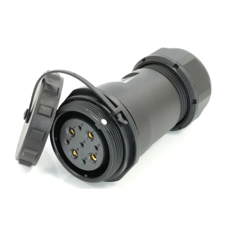 RS PRO Industrial Circular Connector Cable Mount Socket Female 9 Contacts 29 mm IP68 500V Threaded Termination 233-8357