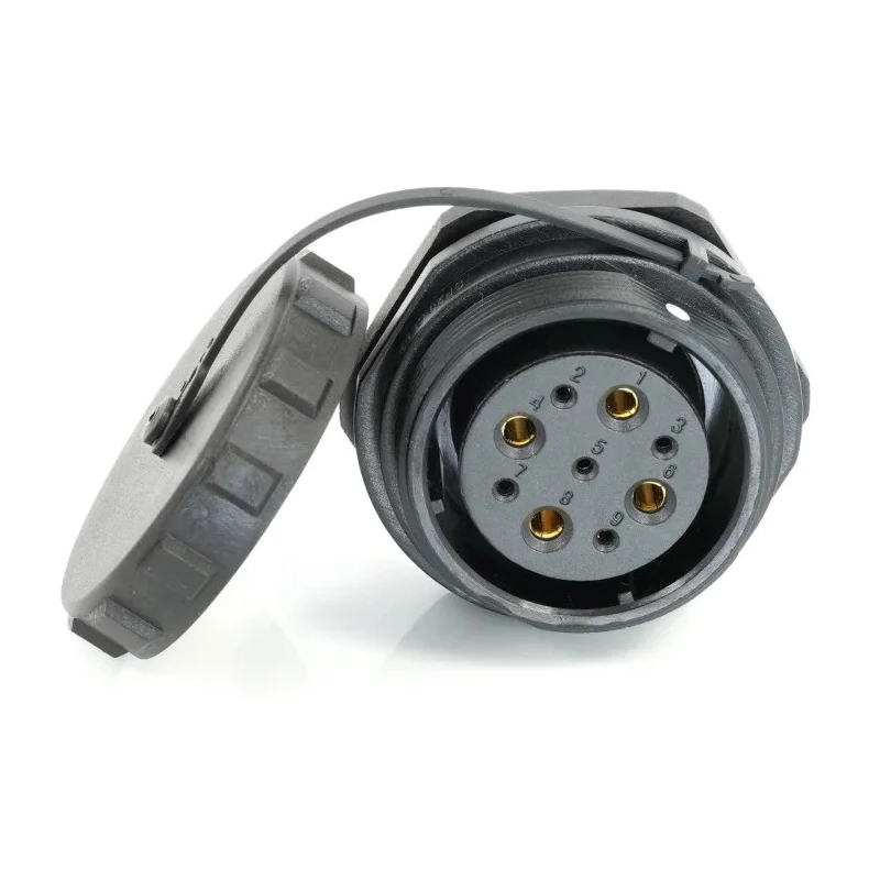 RS PRO Circular Connector, 9 Contacts, Front Mount, 29 mm Socket Female, IP68 Rated, Threaded, 500V 25.5A 233-8361