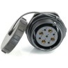 RS PRO Circular Connector, 9 Contacts, Front Mount, 29 mm Socket Female, IP68 Rated, Threaded, 500V 25.5A 233-8361