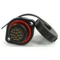 RS PRO Circular Connector 21 mm, Flange Mount, Socket Female, 15 Contacts, 5A, 400V, IP67 233-8398
