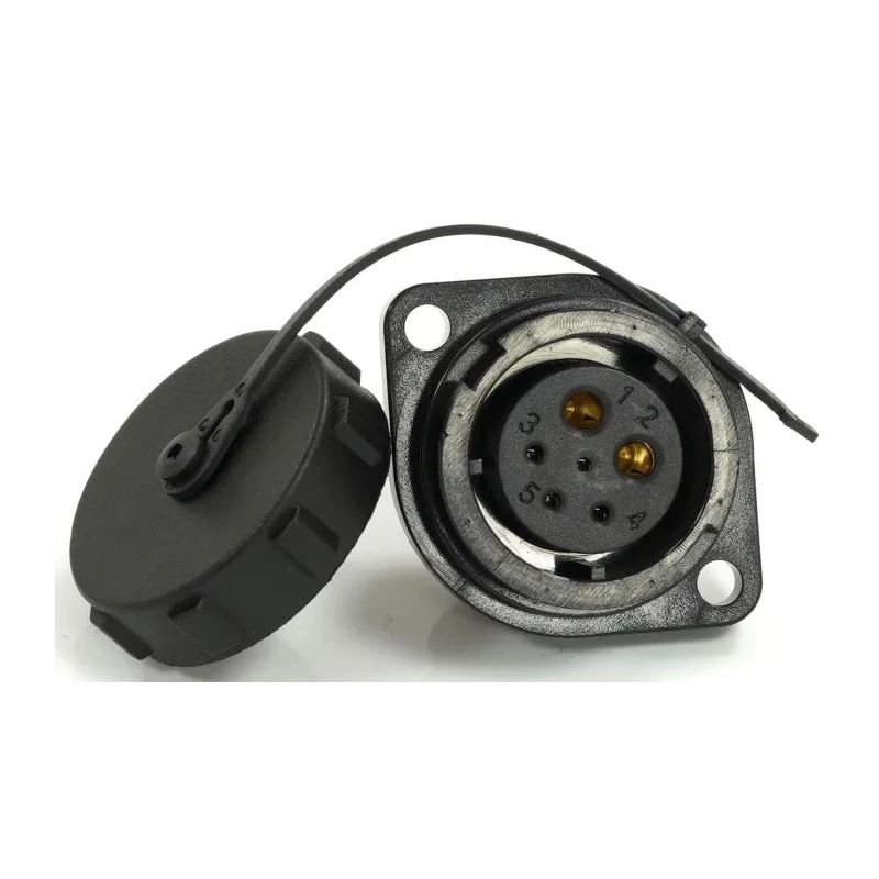 RS PRO Circular Connector 6 Contacts Flange 21 mm Socket Female IP67 500V 30.5A 233-8399
