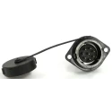 RS PRO Circular Connector 8 Contacts Flange Mount 21 mm Socket Male IP67 500V 10A 233-8397