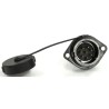 RS PRO Circular Connector 8 Contacts Flange Mount 21 mm Socket Male IP67 500V 10A 233-8397