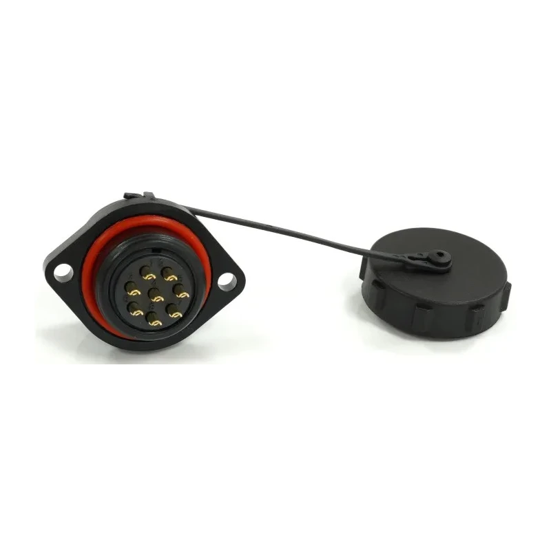 RS PRO Circular Connector 8 Contacts Flange Mount 21 mm Socket Male IP67 500V 10A 233-8397
