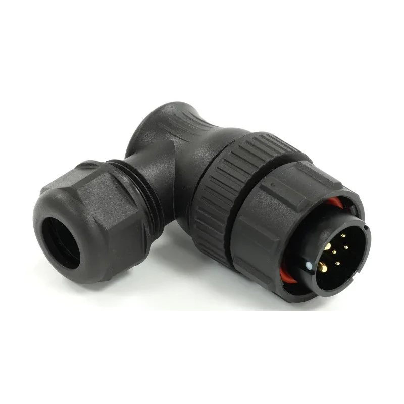 RS PRO Circular Connector 6 Contacts Cable Mount Plug Male 21 mm 500V Bayonet Coupling IP67 233-8403