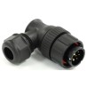 RS PRO Circular Connector 6 Contacts Cable Mount Plug Male 21 mm 500V Bayonet Coupling IP67 233-8403