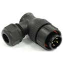 RS PRO Industrial Circular Connector 6 Contacts Cable Mount 21 mm Plug Male IP67 233-8404