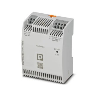 Phoenix Contact STEP POWER Switched Mode DIN Rail Power Supply 1-Phase AC/DC Input 100-250V, 24V DC 3.75A Output 1088486