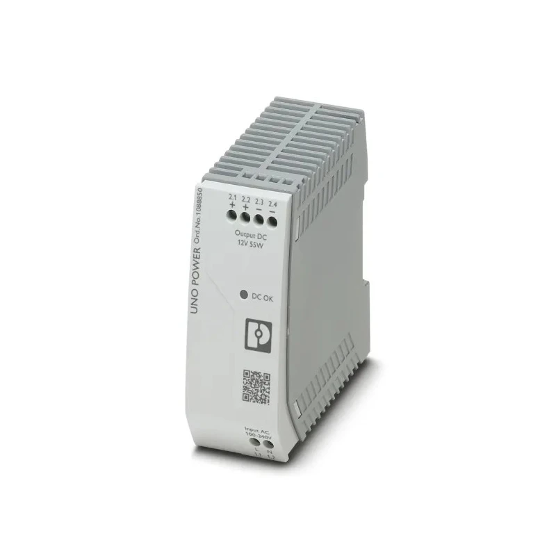 Phoenix Contact UNO POWER DIN Rail Switched Mode Power Supply 264V AC Input 12V DC 4.6A 55W 1088850