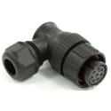 RS PRO Circular Connector 8 Contacts Cable Mount Plug Female Bayonet IP67 500V 10A 21 mm 233-8409