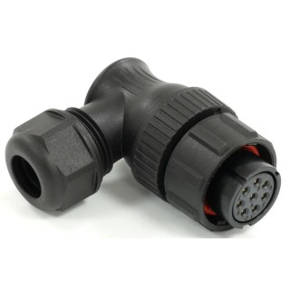 RS PRO Circular Connector 8 Contacts Cable Mount Plug Female Bayonet IP67 500V 10A 21 mm 233-8409