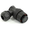 RS PRO Circular Connector 8 Contacts Cable Mount Plug Female Bayonet IP67 500V 10A 21 mm 233-8409
