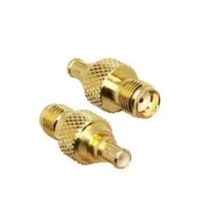 Linx Straight Coaxial Adapter SMA Socket to MCX Plug Cable Mount Gold Plated 0 to 6 GHz ADP-SMAF-MCXM