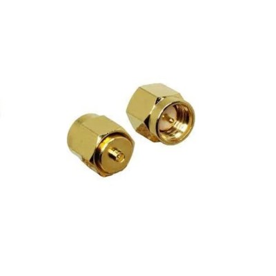 Linx Straight Coaxial Adapter SMA Plug to MHF Jack 0 to 6 GHz Gold Plated ADP-SMAM-UFLF