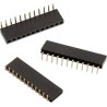Wurth Elektronik Angled Through Hole PCB Socket 20-Contact 1 Row 2.54 mm Pitch 3A WR-PHD Series 613020143121