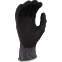 KUTLASS Cut Level 5 Nylon Gloves with Polyurethane Coating, Size 10, Black and Grey PU500