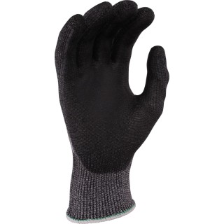 KUTLASS Cut Level 5 Nylon Gloves with Polyurethane Coating, Size 10, Black and Grey PU500