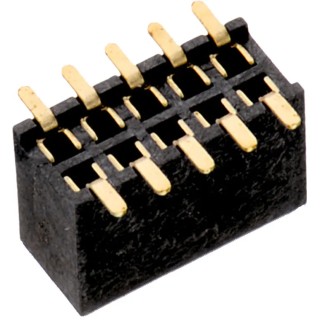 Wurth Elektronik WR-PHD Series Straight Surface PCB Socket, 16-Contact, 2 Row, 1.27 mm Pitch, 1A, Gold Plated 62301621021