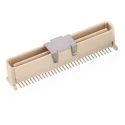 Wurth Elektronik WR-BTB Series Vertical Surface PCB Header, 64 Contacts, 1 mm Pitch, 1 Row, Shrouded 658158303064