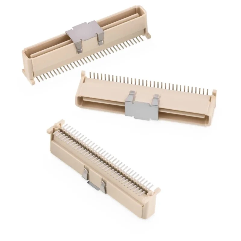 Wurth Elektronik WR-BTB Series Vertical Surface PCB Header, 64 Contacts, 1 mm Pitch, 1 Row, Shrouded 658158303064