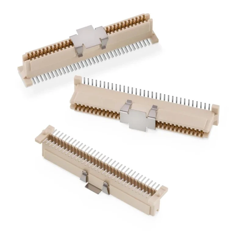 Wurth Elektronik WR-BTB Series Vertical Surface PCB Socket, 64-Contact, 1 Row, 1 mm Pitch, 100V, 1A, Solder 658107303064