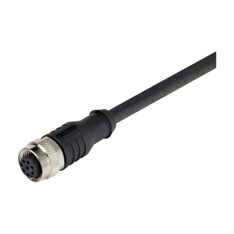 Omron Sensor Actuator Cable Female 8-way M12 10 m Polyurethane Jacket IP69 D41L-8P5-CFM12-910M