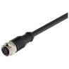 Omron Sensor Actuator Cable Female 8-way M12 10 m Polyurethane Jacket IP69 D41L-8P5-CFM12-910M