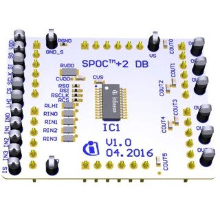 Infineon SPOC-2 DB BTS72220-4ESA Power Management Daughter Board for Combination with SPOC 2 motherboard BTS72220-4ESA
