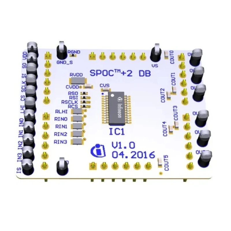 Infineon SPOC-2 DB BTS72220-4ESA Power Management Daughter Board for Combination with SPOC 2 motherboard BTS72220-4ESA