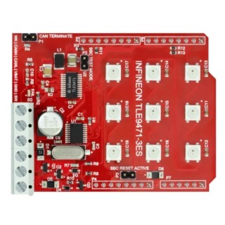 Infineon SBC-SHIELD-TLE9471 DC-DC Converter Evaluation Board for Arduino with TLE9471-3ES TLE9471