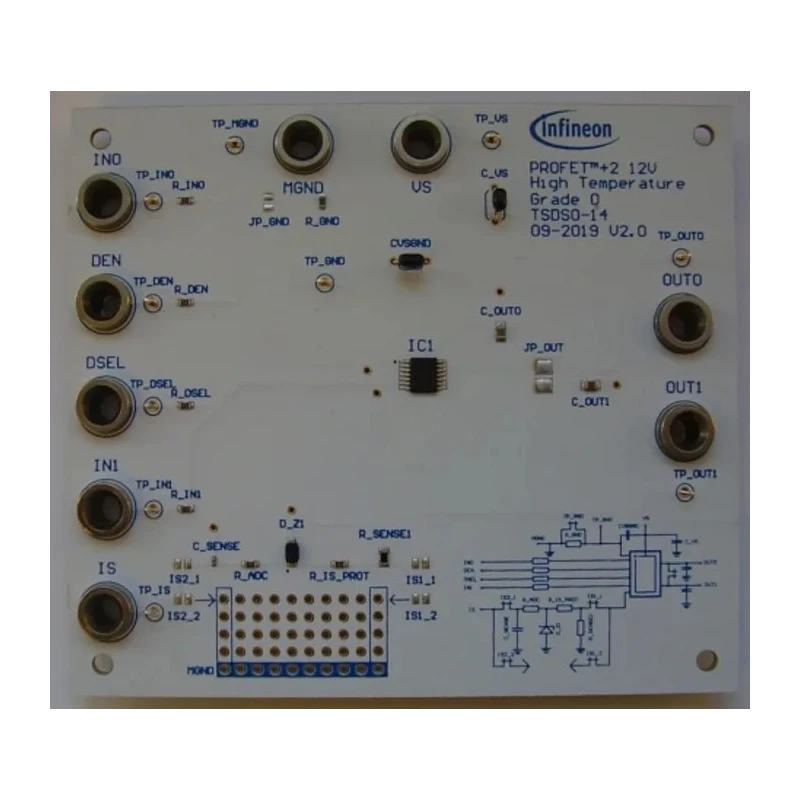Infineon Arduino Shield High-Side Switch Evaluation Board PROFET2 12V Grade0 BTS7080-2EPZ