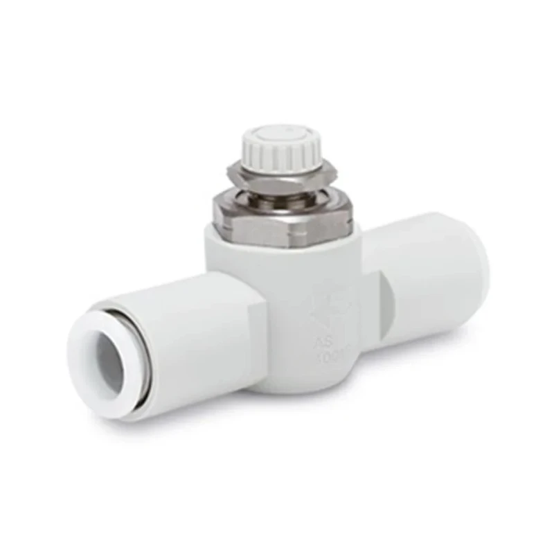 SMC AS100 Series Speed Controller Pneumatic Function Fittings Steel, Inlet Female, Outlet Female 
