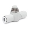 SMC AS100 Series Speed Controller Pneumatic Function Fittings Steel, Inlet Female, Outlet Female