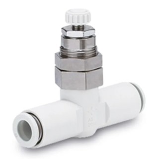 SMC AS200 Series Pneumatic Speed Controller, Inlet Female Threaded R 1/4 in, Outlet Female Push-in R 8 mm