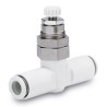 SMC AS200 Series Pneumatic Speed Controller, Inlet Female Threaded R 1/4 in, Outlet Female Push-in R 8 mm