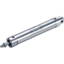 SMC 75 mm Bore Stainless Steel Double Acting Cylinder with Through Hole Mount and Rubber Bumper Cushion CDG5 Series 